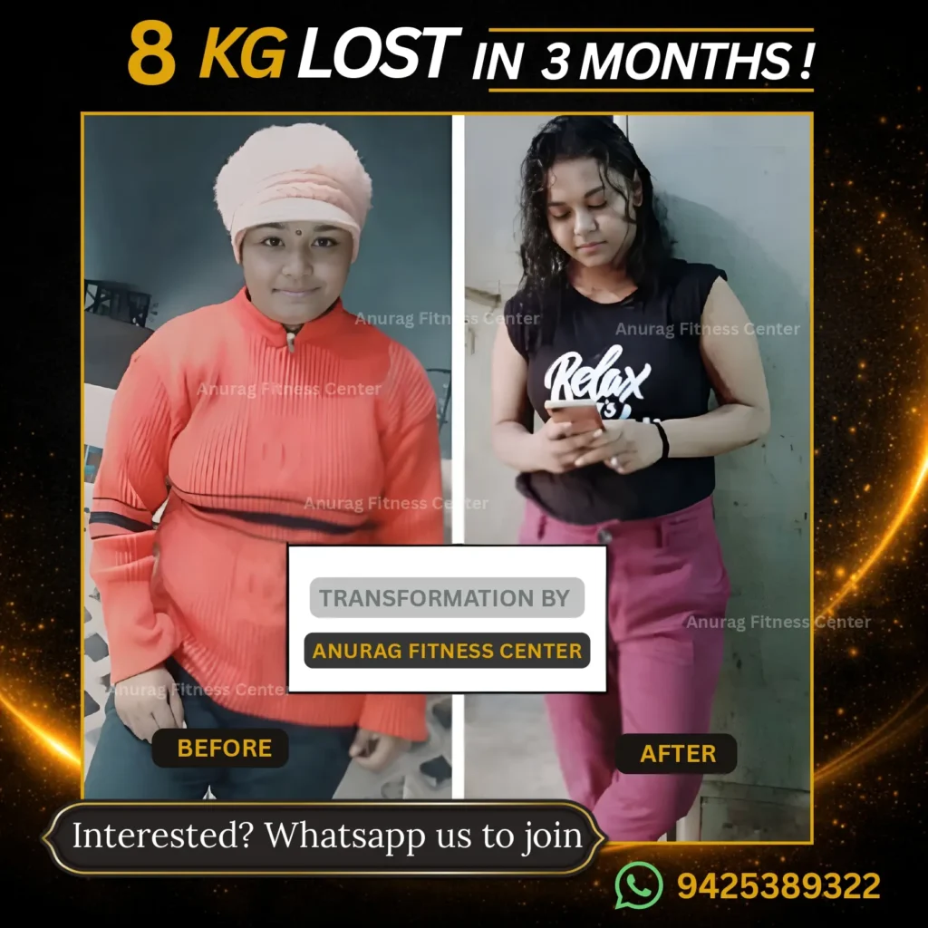 8 kg lost in 3 months
