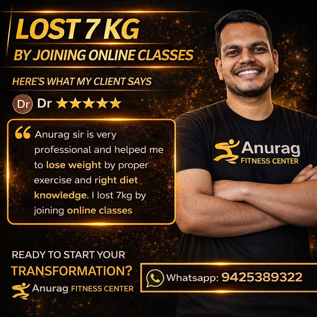 Lost 7kg by anurag fitness center